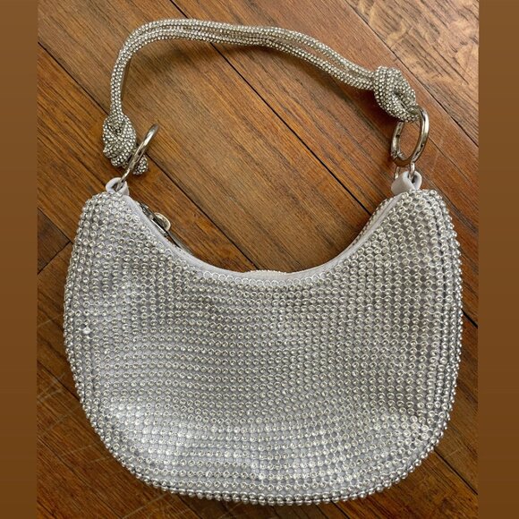 Silver Rhinestone Mini Purse - Picture 3 of 3